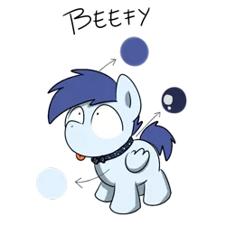 Size: 1280x1280 | Tagged: safe, artist:sugar morning, derpibooru import, oc, oc:beefy, unofficial characters only, dog, dog pony, pegasus, pony, :p, bowtie, collar, colt, cute, looking up, male, reference sheet, silly, simple background, solo, tongue out, transparent background, weapons-grade cute, wide eyes