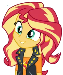 Size: 3232x3832 | Tagged: safe, artist:keronianniroro, derpibooru import, sunset shimmer, equestria girls, equestria girls series, awww, clothes, cute, female, shimmerbetes, simple background, smiling, solo, transparent background, vector, when she smiles