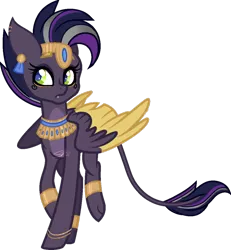 Size: 800x867 | Tagged: safe, artist:shiiazu, derpibooru import, oc, oc:quetzalli, unofficial characters only, hybrid, pegasus, pony, age progression, bangles, base used, bracelet, colored pupils, colored wings, colored wingtips, crown, digital art, ear piercing, earring, eyebrows, eyeshadow, female, grandparents:darizotl, grandparents:flashlight, jewelry, makeup, mare, markings, offspring, offspring's offspring, older, parent:oc:nova star sparkle, parent:oc:xipilli, parents:noxi, parents:oc x oc, paws, piercing, regalia, signature, simple background, solo, transparent background, wings