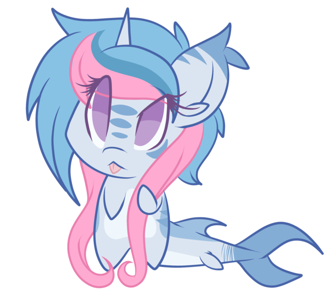 Size: 2071x1885 | Tagged: safe, artist:starlightlore, derpibooru import, oc, oc:shark bait, unofficial characters only, original species, shark, shark pony, simple background, solo, tongue out, transparent background