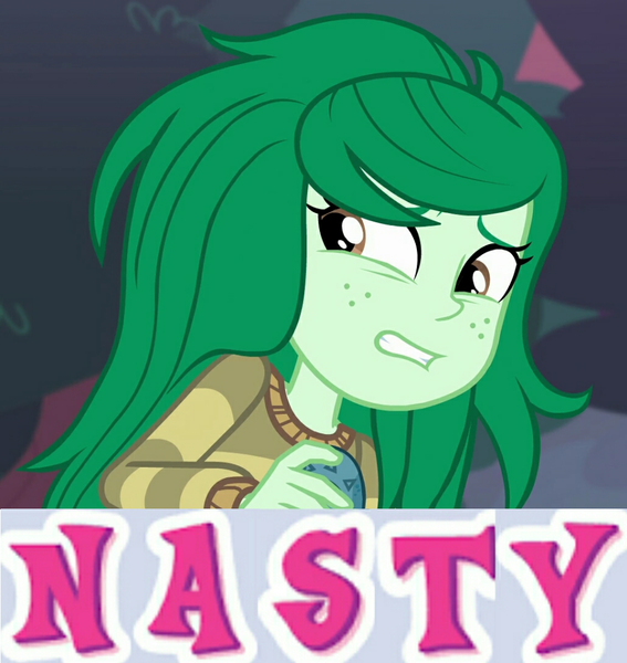 Size: 967x1023 | Tagged: safe, derpibooru import, edit, edited screencap, screencap, wallflower blush, equestria girls, equestria girls series, forgotten friendship, caption, cropped, expand dong, exploitable meme, fear, image macro, meme, memory stone, meta, nasty, solo, text