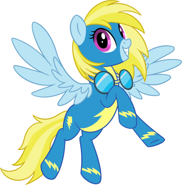 Size: 1214x1238 | Tagged: safe, artist:thebowtieone, derpibooru import, oc, oc:cloud cuddler, unofficial characters only, pegasus, pony, clothes, female, flying, goggles, open mouth, show accurate, simple background, solo, teeth, transparent background, uniform, vector, wonderbolts, wonderbolts uniform