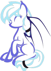 Size: 2528x3500 | Tagged: safe, artist:up1ter, derpibooru import, oc, oc:tempest wind, unofficial characters only, bat pony, lineart, simple background, solo, transparent background