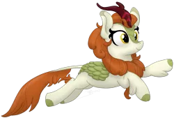 Size: 1757x1190 | Tagged: artist:soctavia, autumn blaze, cute, derpibooru import, female, happy, jumping, kirin, safe, simple background, solo, sounds of silence, transparent background