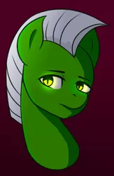 Size: 1412x2160 | Tagged: safe, artist:romablueberry, derpibooru import, oc, unofficial characters only, pony, bust, glowing eyes, male, portrait, simple background, slit eyes, solo, stallion