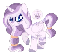 Size: 2708x2401 | Tagged: alicorn, alicorn oc, artist:tillysimagination, base used, derpibooru import, female, horn, hybrid, interspecies offspring, magical lesbian spawn, mare, oc, oc:zoya, offspring, parents:twicora, parent:twilight sparkle, parent:zecora, safe, simple background, solo, transparent background, unofficial characters only, wings, zony