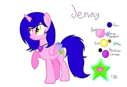 Size: 1600x1100 | Tagged: alicorn, alicorn oc, artist:rainbow15s, derpibooru import, horn, oc, oc:jenny, safe, simple background, solo, transparent background, unofficial characters only, wings