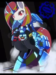 Size: 768x1024 | Tagged: artist:erufi, bipedal, derpibooru import, kamen rider, kamen rider build, kamen rider grease, kamen rider grease blizzard, oc, oc:poniko, safe, solo