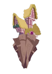 Size: 700x1000 | Tagged: artist:flutterguy317, building, chaos, chaos is magic, derpibooru import, floating island, house, no pony, safe, simple background, .svg available, transparent background, vector