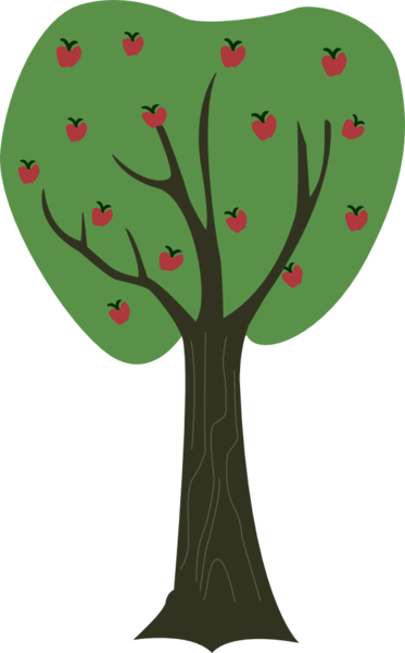 Size: 604x972 | Tagged: safe, artist:a01421, derpibooru import, apple, apple tree, background tree, food, no pony, plant, resource, simple background, transparent background, tree, vector