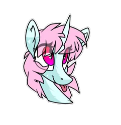 Size: 1171x1214 | Tagged: safe, artist:spoopygander, derpibooru import, oc, oc:scoops, unofficial characters only, pony, unicorn, bleb, cute, eye clipping through hair, female, looking at you, looking up, mare, markings, outline, simple background, smiling, tongue out, transparent background