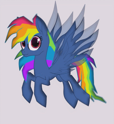 Size: 395x427 | Tagged: adorapiehater, animated, animation test, artist:galacticflashd, cute, derpibooru import, evil pie hater dash, flying, gif, rainbow dash, safe, secrets and pies, simple background, solo, transparent background