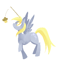 Size: 203x204 | Tagged: safe, artist:starrypon, derpibooru import, edit, derpy hooves, pegasus, pony, :o, animated, carrot on a stick, cute, daaaaaaaaaaaw, derpabetes, eyes on the prize, female, food, gif, gif for breezies, mare, muffin, muffin on a stick, open mouth, picture for breezies, simple background, solo, spinning, spread wings, standing, transparent background, turning, wings