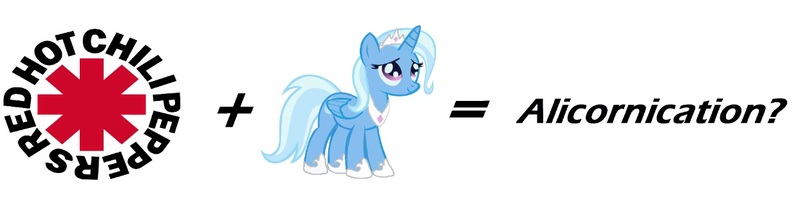 Size: 1243x322 | Tagged: safe, artist:fantastictrixie, derpibooru import, trixie, alicorn, pony, alicornified, cute, diatrixes, exploitable meme, horseshoes, jewelry, looking up, make it happen, meme, question, race swap, red hot chili peppers, regalia, simple background, tiara, trixiecorn, white background