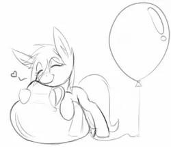 Size: 1280x1112 | Tagged: safe, artist:ponballoon, deleted from derpibooru, derpibooru import, oc, oc:jenny, unofficial characters only, earth pony, pony, balloon, cuddling, cute, hug