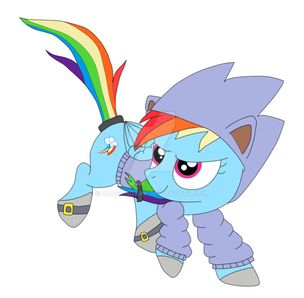 Size: 1024x1003 | Tagged: safe, artist:dragondaak, derpibooru import, rainbow dash, pegasus, pony, clothes, crossover, cute, dashabetes, hoodie, image, png, sega, simple background, solo, sonic the hedgehog, sonic the hedgehog (series), super smash bros., transparent background, watermark