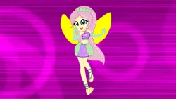 Size: 1280x720 | Tagged: safe, artist:gouhlsrule, artist:yaya54320, derpibooru import, fluttershy, fairy, human, equestria girls, barefoot, base used, clothes, crossover, crown, enchantix, fairy wings, feet, gloves, humanized, jewelry, long gloves, rainbow s.r.l, regalia, winged humanization, wings, winx club