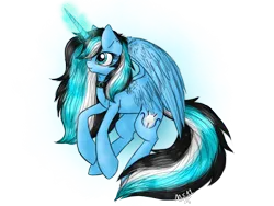 Size: 2048x1536 | Tagged: safe, artist:melonseed11, derpibooru import, oc, oc:moonlight shadow, alicorn, pony, alicorn oc, female, horn, mare, simple background, solo, transparent background, wings