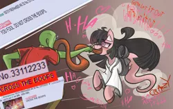 Size: 1894x1193 | Tagged: safe, artist:nignogs, derpibooru import, oc, oc:anon, ghost, ghost pony, human, /mlp/, 4chan, blushing, boop, colored, comic, devil may cry, devil may cry 5, face licking, female, floating, ghostbusters, heart, heart eyes, human male, laughing, licking, long tongue, male, song reference, text, tongue out, wat, wingding eyes