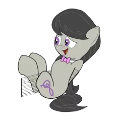 Size: 953x1054 | Tagged: suggestive, artist:darkknighthoof, artist:icey-wicey-1517, color edit, derpibooru import, edit, octavia melody, earth pony, pony, arm behind back, bdsm, bondage, bowtie, colored, female, femsub, magical bondage, mare, open mouth, simple background, solo, solo female, submissive, transparent background