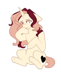 Size: 1146x1383 | Tagged: safe, artist:hicoojoo, derpibooru import, oc, pony, unicorn, crying, female, mare, simple background, solo, transparent background