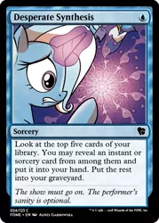 Size: 375x523 | Tagged: artist:agnesgarbowska, ccg, derpibooru import, edit, magic, magic the gathering, safe, spoiler:comicff37, trading card, trading card edit, trixie