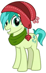 Size: 2000x3200 | Tagged: safe, alternate version, artist:cheezedoodle96, derpibooru import, sandbar, earth pony, pony, best gift ever, .svg available, clothes, cute, happy, hat, looking at you, male, sandabetes, scarf, simple background, smiling, solo, svg, teenager, transparent background, vector, winter outfit