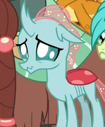 Size: 304x368 | Tagged: changedling, changeling, cropped, cute, derpibooru import, diaocelles, female, frown, ocellus, offscreen character, sad, sadorable, safe, school daze, screencap, solo focus, wavy mouth