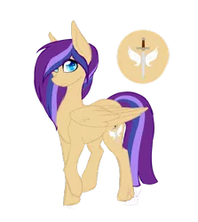 Size: 1024x1148 | Tagged: safe, artist:kimyowolf, derpibooru import, oc, oc:sheryl sparkle, pegasus, pony, female, mare, offspring, parent:flash sentry, parent:twilight sparkle, parents:flashlight, simple background, solo, transparent background