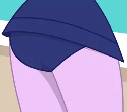 Size: 2028x1783 | Tagged: suggestive, artist:lockerobster, derpibooru import, sci-twi, twilight sparkle, equestria girls, equestria girls series, forgotten friendship, ass, beach, butt, butt only, clothes, enhance, female, rear view, sexy, socks, solo, solo female, swimsuit, thigh highs, twibutt