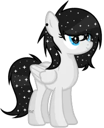 Size: 778x956 | Tagged: safe, artist:xylenneisnotamazing, derpibooru import, oc, oc:galaxy night, pegasus, pony, female, mare, simple background, solo, transparent background