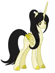 Size: 800x1059 | Tagged: safe, artist:t-aroutachiikun, derpibooru import, ponified, alicorn, pony, male, simple background, solo, stallion, taroutachi, touken ranbu, transparent background