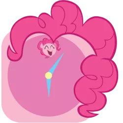 Size: 1140x1140 | Tagged: app, artist:craftybrony, clock, derpibooru import, icon, iphone, pinkie pie, safe, simple background, solo, transparent background, vector