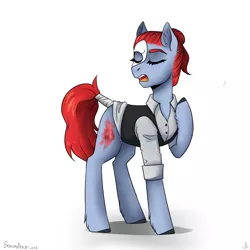 Size: 1536x1536 | Tagged: safe, artist:serodart, derpibooru import, oc, oc:eric, pony, clothes, female, phantom of the opera, shirt