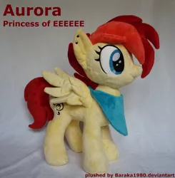 Size: 3321x3386 | Tagged: safe, artist:baraka1980, derpibooru import, oc, oc:aurora (everfree encore), oc:aurora harmony, pegasus, pony, everfree encore, female, image, irl, jpeg, mare, photo, plushie, solo