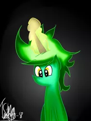 Size: 1204x1600 | Tagged: artist:wonderschwifty, darkness, derpibooru import, glowing horn, horn, oc, oc:femstin endmmar, safe