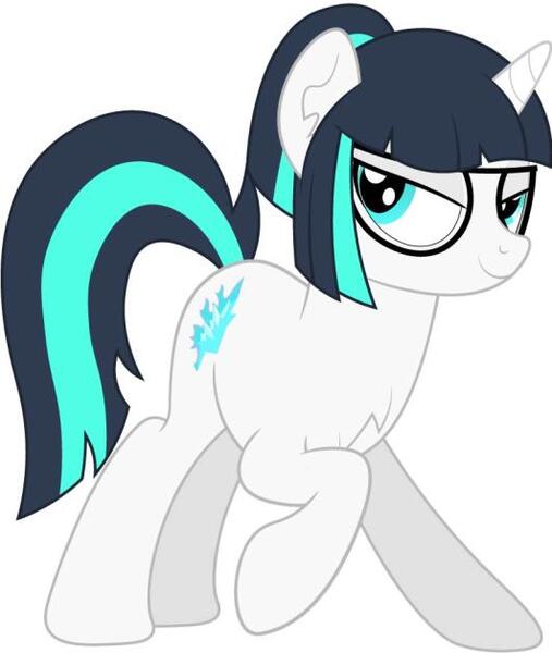 Size: 531x628 | Tagged: safe, artist:rainbowsurvivor, derpibooru import, oc, oc:dragonfire, unofficial characters only, pony, unicorn, fallout equestria, fallout equestria: child of the stars, bedroom eyes, cute, fallout, fanfic art, female, glasses, mare, nerd, ponytail, simple background, solo, white background