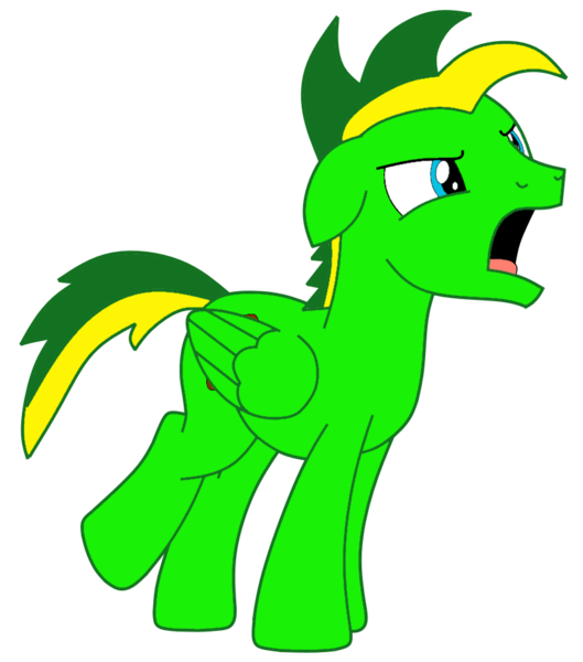 Size: 825x936 | Tagged: safe, artist:didgereethebrony, derpibooru import, oc, oc:didgeree, unofficial characters only, pegasus, pony, loud noises, male, solo, stallion, yelling