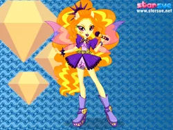 Size: 800x600 | Tagged: safe, artist:user15432, derpibooru import, adagio dazzle, human, equestria girls, rainbow rocks, boots, bracelet, clothes, hasbro, hasbro studios, high heel boots, humanized, jewelry, microphone, necklace, pendant, ponied up, pony ears, shoes, solo, starsue, winged humanization, wings