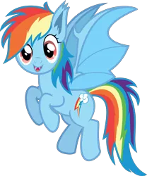 Size: 5180x6223 | Tagged: safe, artist:digimonlover101, derpibooru import, part of a set, rainbow dash, bat pony, pony, spoiler:comic, spoiler:comic33, absurd resolution, bat ponified, female, gameloft, happy, looking at you, mobile game, race swap, simple background, solo, transparent background, vector, wings