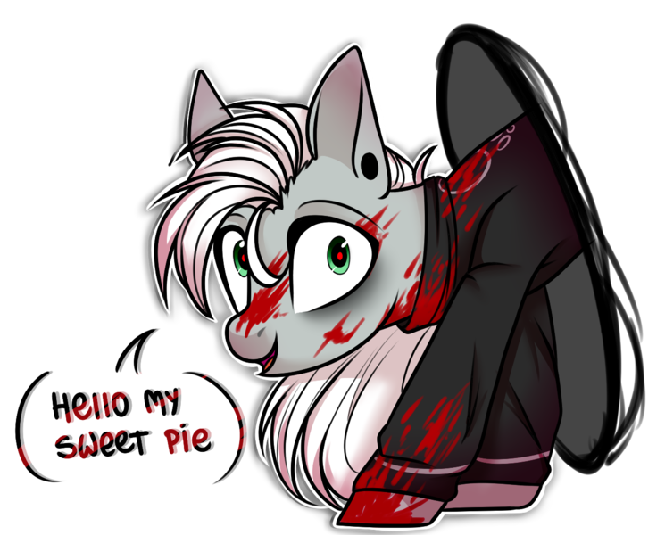 Size: 1367x1101 | Tagged: grimdark, artist:cloud-fly, derpibooru import, oc, pony, blood, clothes, male, portal, simple background, solo, stallion, transparent background