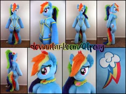 Size: 6723x5021 | Tagged: absurd resolution, anthro, anthro plushie, arm hooves, artist:qtpony, bedroom eyes, big breasts, bikini, breasts, busty rainbow dash, choker, clothes, derpibooru import, element of generosity, element of honesty, element of kindness, element of laughter, element of loyalty, element of magic, elements of harmony, female, irl, micro bikini, photo, plushie, ponytail, rainbow dash, sexy, sling bikini, socks, solo, solo female, stupid sexy rainbow dash, suggestive, swimsuit, thigh highs, unguligrade anthro