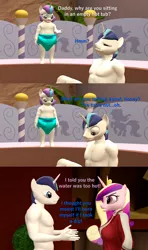 Size: 1920x3240 | Tagged: 3d, anthro, artist:papadragon69, comic, derpibooru import, diaper, empty, hot tub, princess cadance, princess flurry heart, safe, shining armor, source filmmaker