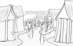 Size: 1787x1135 | Tagged: anchors away, artist:dsb71013, comic, derpibooru import, g3, g3 to g4, generation leap, lineart, monochrome, oc, oc:misty monsoon, oc:static signal, safe