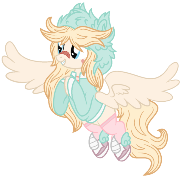 Size: 1024x1010 | Tagged: safe, artist:bezziie, derpibooru import, ponified, pegasus, pony, base used, clothes, female, hoodie, mare, simple background, solo, star butterfly, transparent background