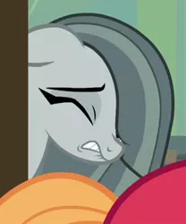 Size: 268x322 | Tagged: safe, derpibooru import, screencap, marble pie, earth pony, pony, best gift ever, cropped, cuckquean, heartbroken marble, side chick, solo focus