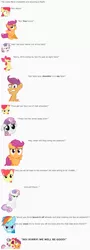 Size: 681x1883 | Tagged: aircraft, angry, apple bloom, artist:dziadek1990, conflict, conversation, cutie mark crusaders, derpibooru import, dialogue, emotes, emote story, flight, flying, grumpy, lake, peanuts, piggyback ride, rainbow dash, reddit, ride, safe, scared, scootaloo, seat, slice of life, sweetie belle, text