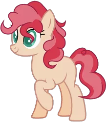 Size: 721x822 | Tagged: safe, artist:otakuchicky1, derpibooru import, oc, earth pony, pony, female, mare, offspring, parent:flim, parent:pinkie pie, parents:flimpie, simple background, solo, transparent background