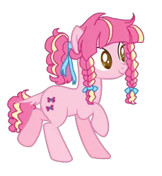 Size: 1640x1788 | Tagged: safe, artist:mini-mino, derpibooru import, oc, oc:dulce, earth pony, pony, female, mare, offspring, parent:cheese sandwich, parent:pinkie pie, parents:cheesepie, simple background, solo, transparent background