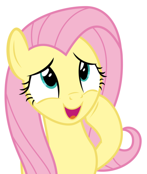 Size: 3000x3566 | Tagged: safe, artist:sollace, derpibooru import, fluttershy, pegasus, pony, best gift ever, .svg available, cute, open mouth, shyabetes, simple background, solo, transparent background, vector